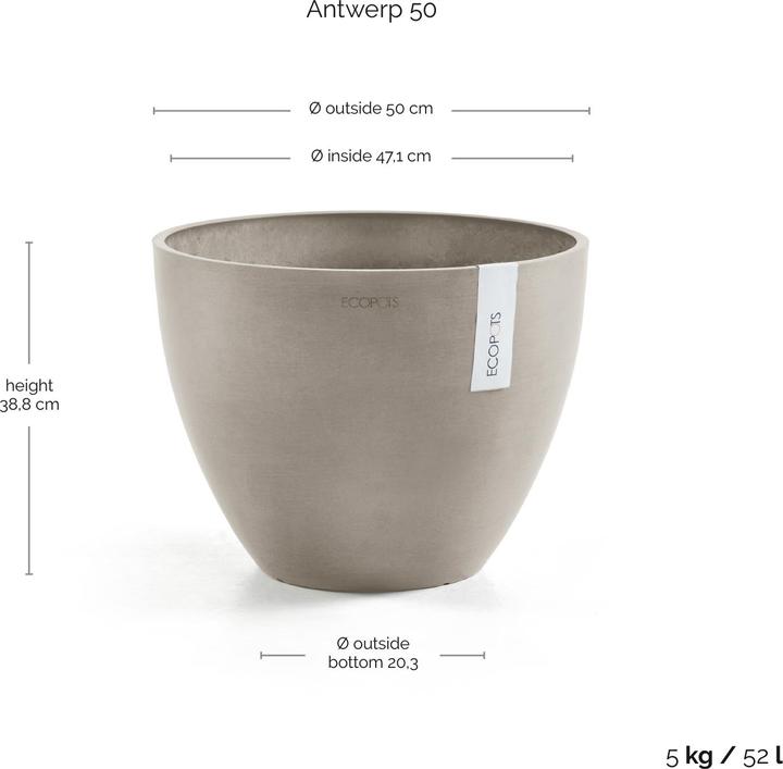 Actual product image Ecopots Antwerp (50 x 37.50 cm)