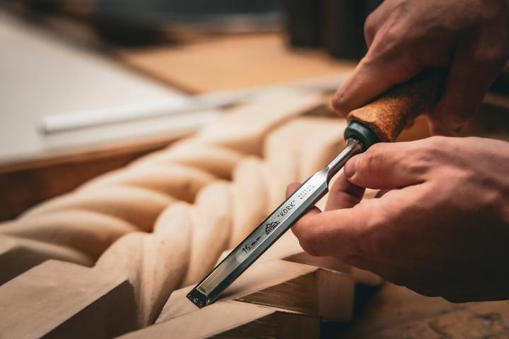 Productafbeelding Stubai Speciale beitelset (geperforeerde beitel) met kurken handvat Gereedschapsstaal 4-delige set (24 mm)