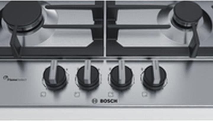 Produktbild Bosch Hausgeräte Serie 6 PCP6A5B90 Kochfeld, Edelstahl Integriert Gaskochfeld 4 Zone(n)