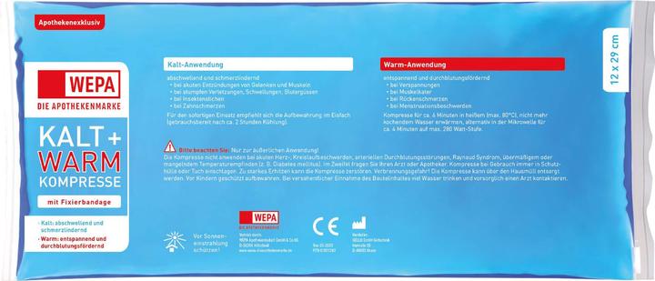 Wepa Cold & warm compress 12 x 29 cm with fixation bandage, 1 pc. compresses (1x)