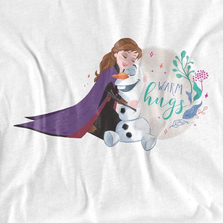 Actual product image Disney Frozen Unisex Adult Like Warm Hugs Anna Olaf T-Shirt (XXL)
