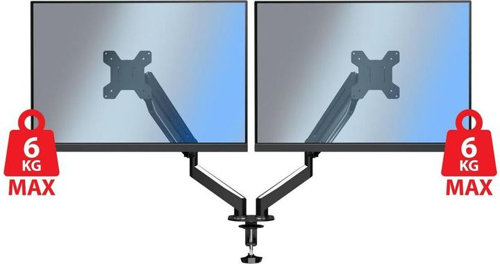 Produktbild Esperanza ERW020 Gas-Tischhalterung für zwei Monitore 17-27" bis zu 6kg (Tisch, 27", 6 kg)