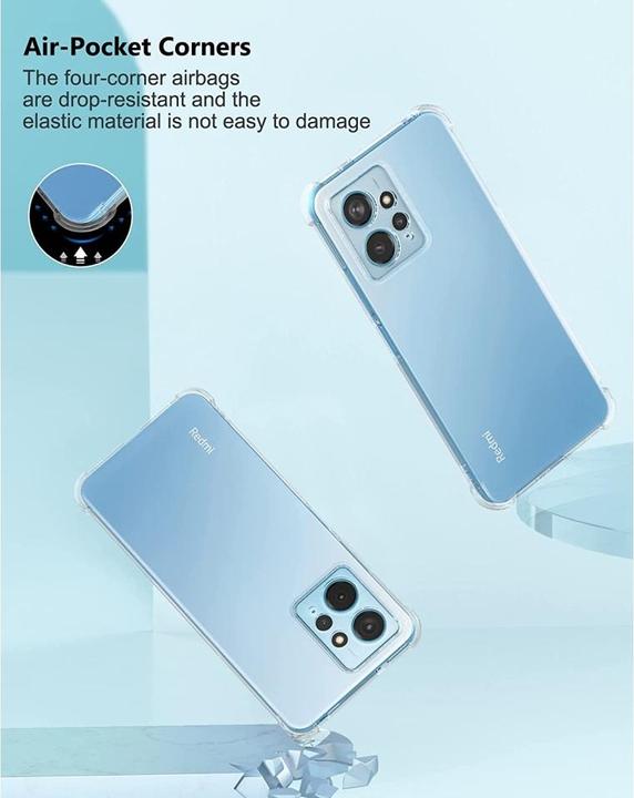 Produktbild Screenguard Xiaomi Redmi Note 12 4G Hülle Crystal Soft Airbag Bumper (Xiaomi Redmi Note 12)
