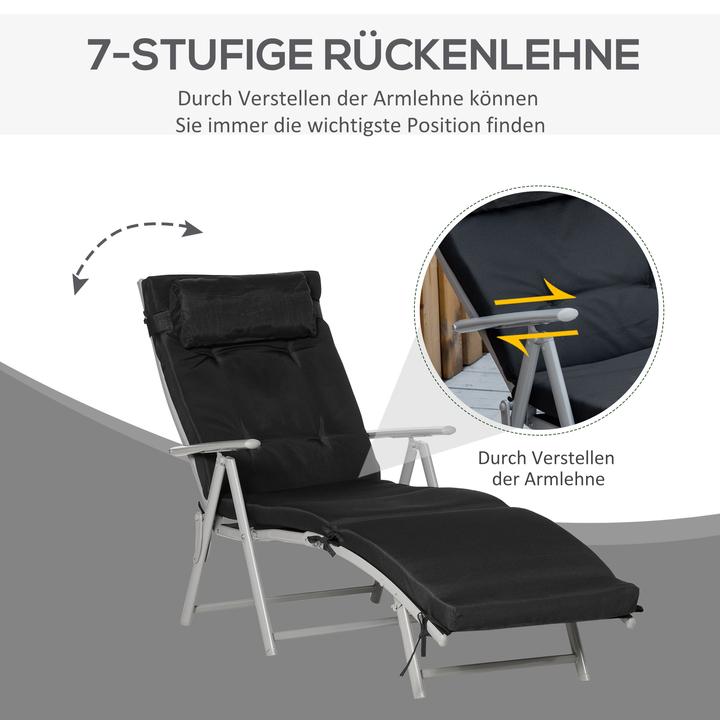 Actual product image Outsunny Sun lounger (180 cm)