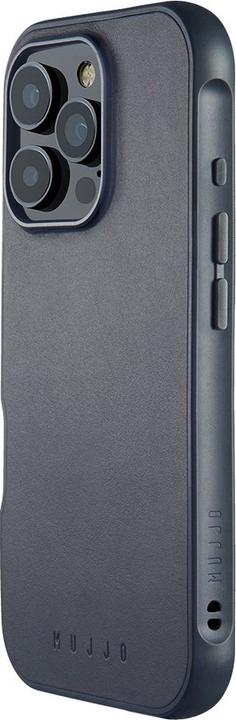 Productafbeelding Mujjo Leather Shield Case iPhone 16 Pro blauw (MUJJO-CL-053-SB) (Apple iPhone 16 Pro)