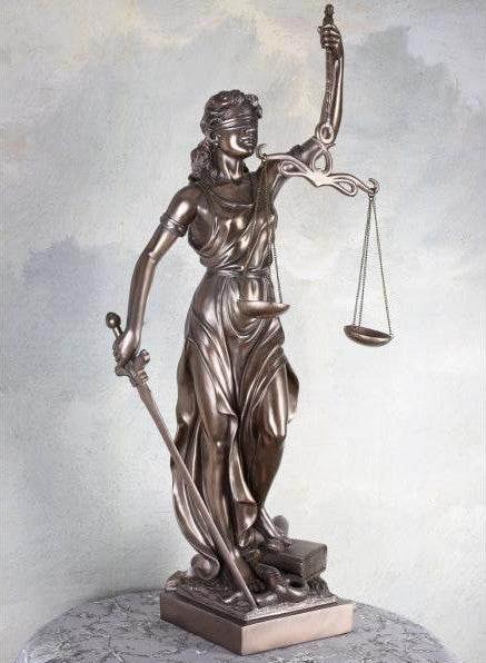Actual product image Palazzo Justitia Sculpture Goddess Of Justice