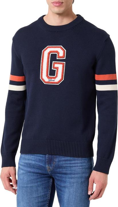 Immagine prodotto GANT Graphic Badge C-Neck, evening blue, M (M)