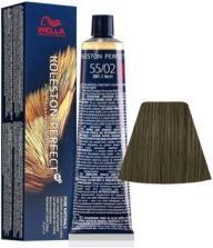 Actual product image Wella Koleston Perfect Me 55/02 Matt Natural Intense Light Brown 60ml (5502 Matt Natural Intense Light Brown)