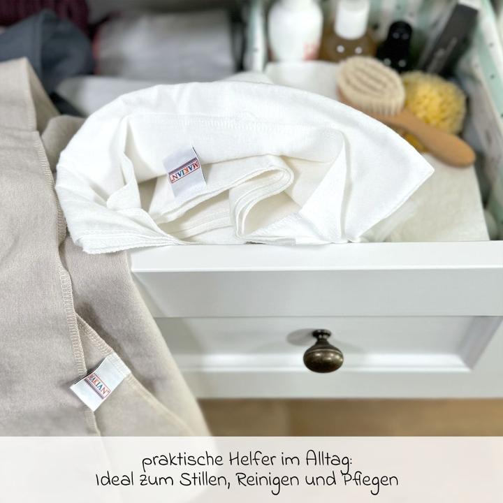 Produktbild Makian Moltontücher Moltontuch / Moltonwindel 3er Pack 80 x 80 cm - (80 cm, 80 cm)