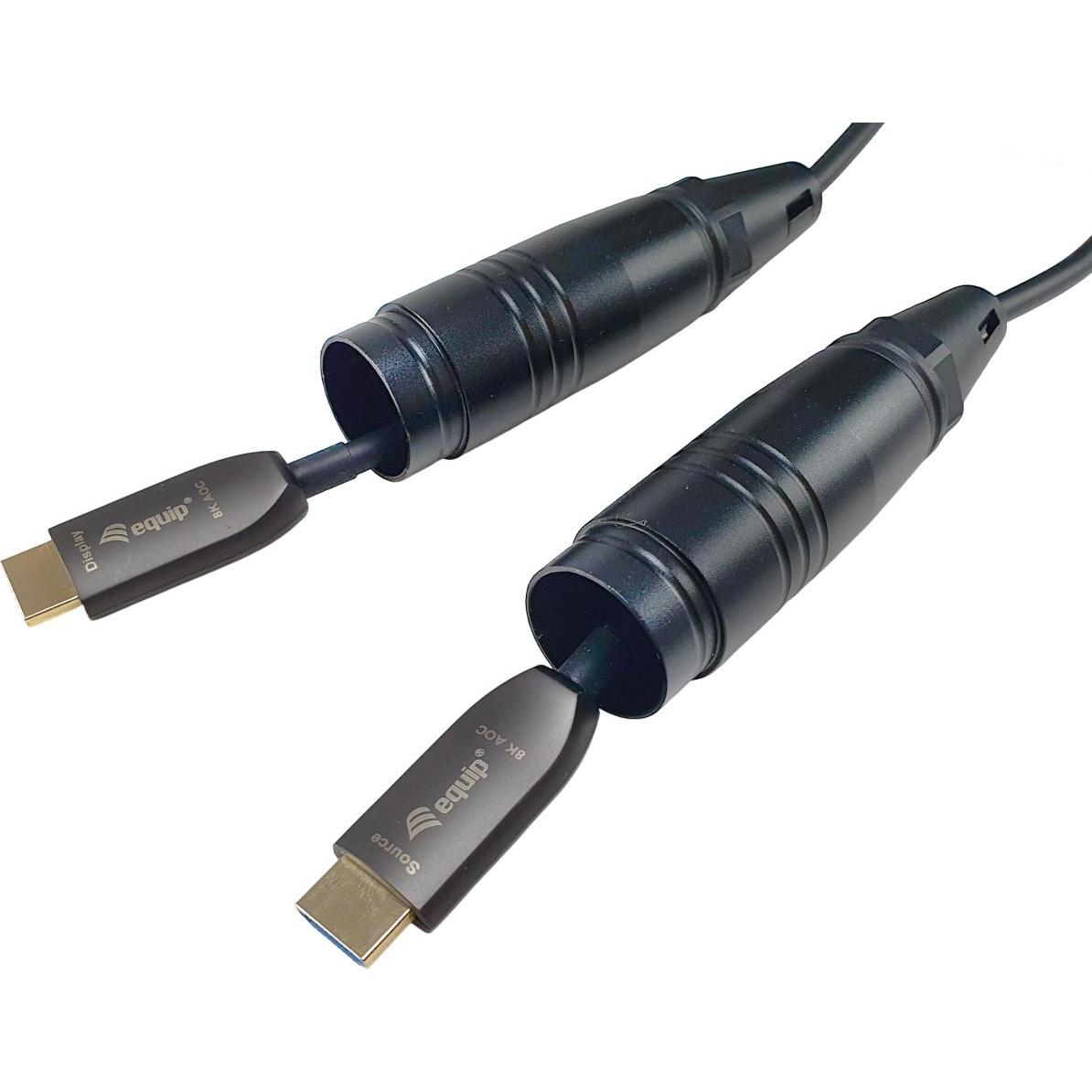 equip HDMI PHS Ethernet 2.1 A-A St/St 50.0m 8K60Hz HDRopt. (50 m, HDMI), Video Kabel