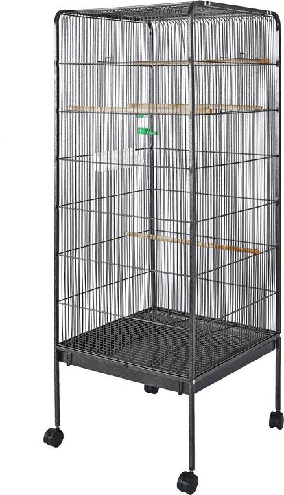 Wiltec XL Volière oiseaux 54x54x146cm Volière petit oiseau Perruche