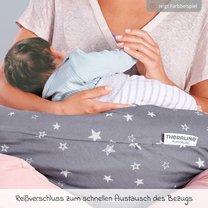 Produktbild Theraline Stillkissen Stillkissen Der Bambusmond (140 x 27 cm)