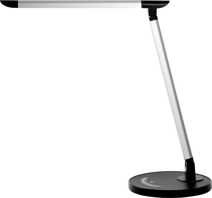 Alco LED-Tischleuchte silber-schwarz (600 lm)