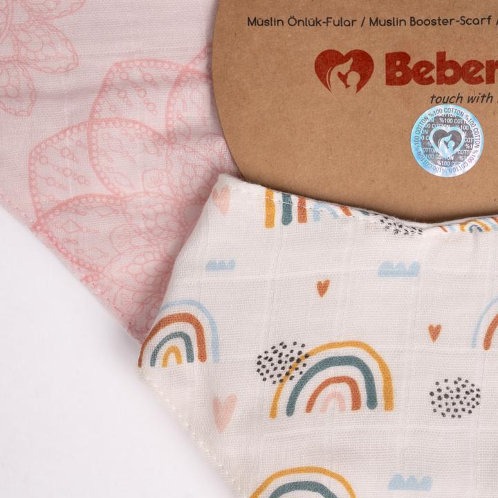 Actual product image Beberotti Organic Muslin Baby Bandana Bib (1 Month)