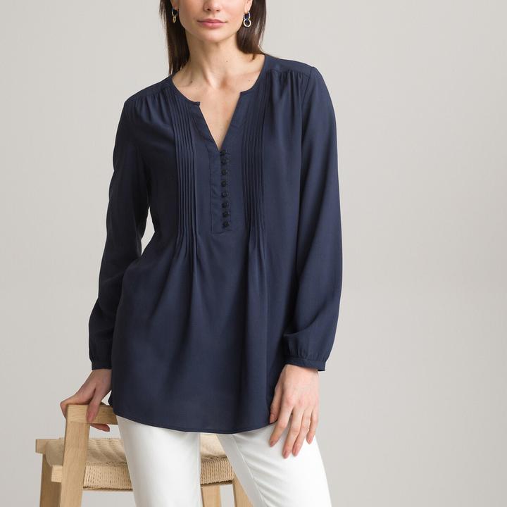 Actual product image Anne Weyburn Long-sleeved voile tunic (54)