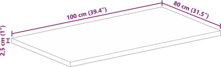 Produktbild vidaXL Tischplatte (100 x 80 cm)