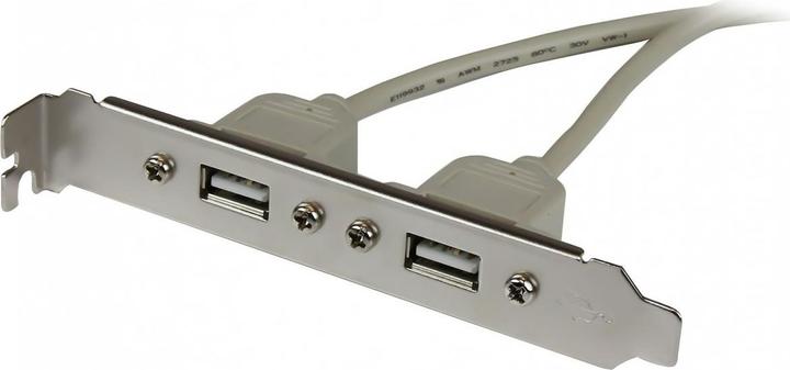 Actual product image StarTech 2-port USB A bracket adapter (female) (USB-A, 28.60 cm)