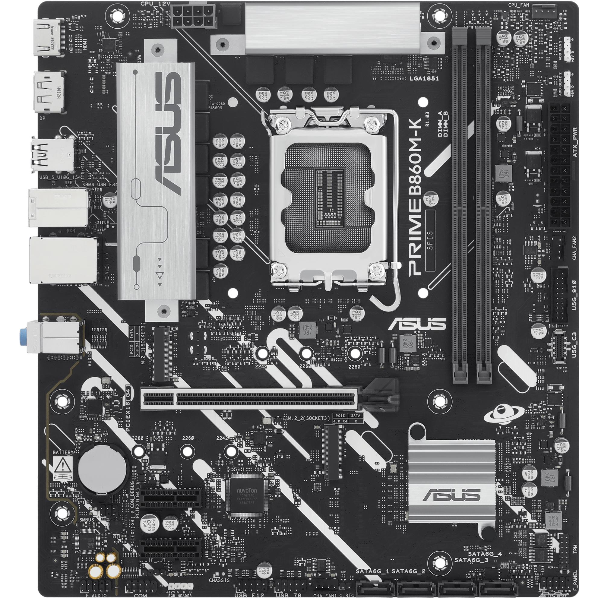 ASUS PRIME B860M-K (LGA 1851, Intel B860, mATX), Mainboard