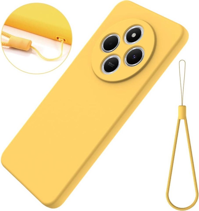 Produktbild Cover-Discount Xiaomi Redmi 14C / Poco C75 - Silikon Gummi Hülle mit Riemen (Xiaomi Redmi 14C, Xiaomi Poco C75)