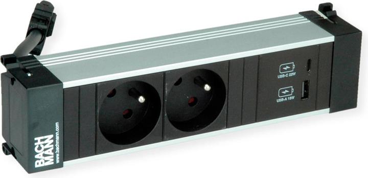 Produktbild Bachmann Power Frame S 2xUTE 916.5251xUSB A&C 22W Charger 0.2mGST18 (2x, CEE 7/3, CEE 7/5)