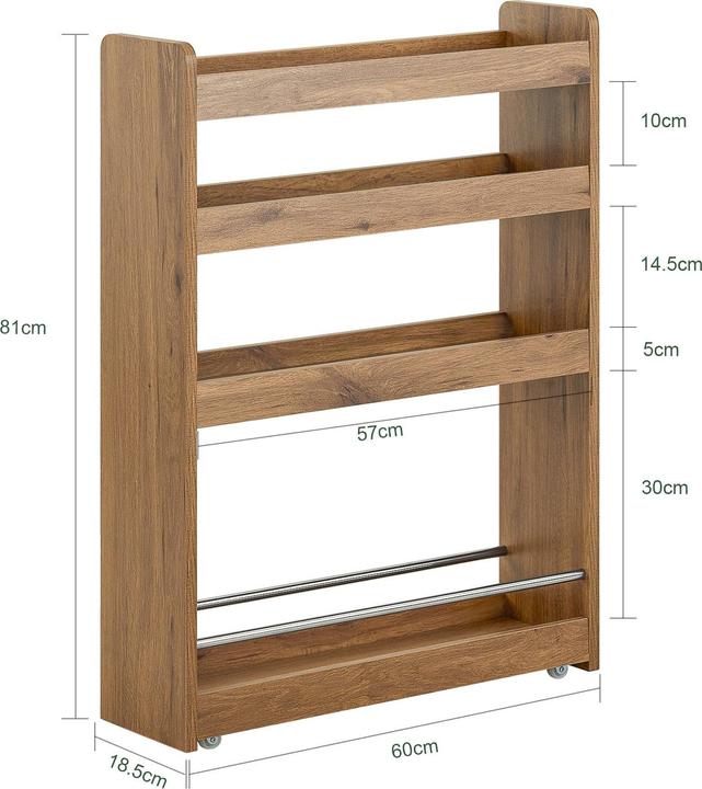 Produktbild SoBuy Nischenregal (60 x 18.5 x 81 cm)
