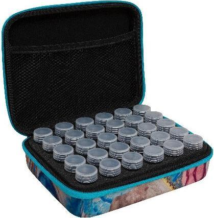 Actual product image Craft Buddy Crystal Art storage case marble - 30 vials