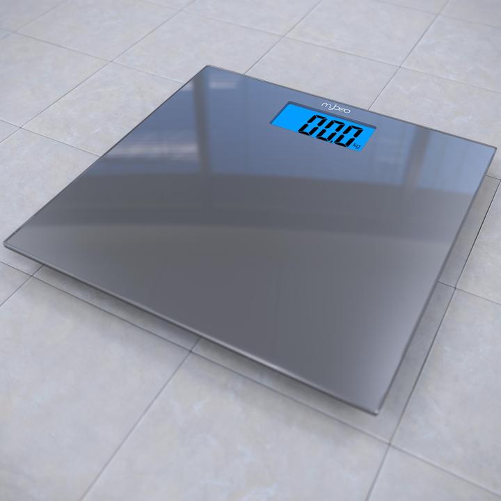 Produktbild Mybeo Personenwaage, Digitale Körperwaage mit 3,5" LCD Display, DMS Sensoren, max. 150kg (150 kg)