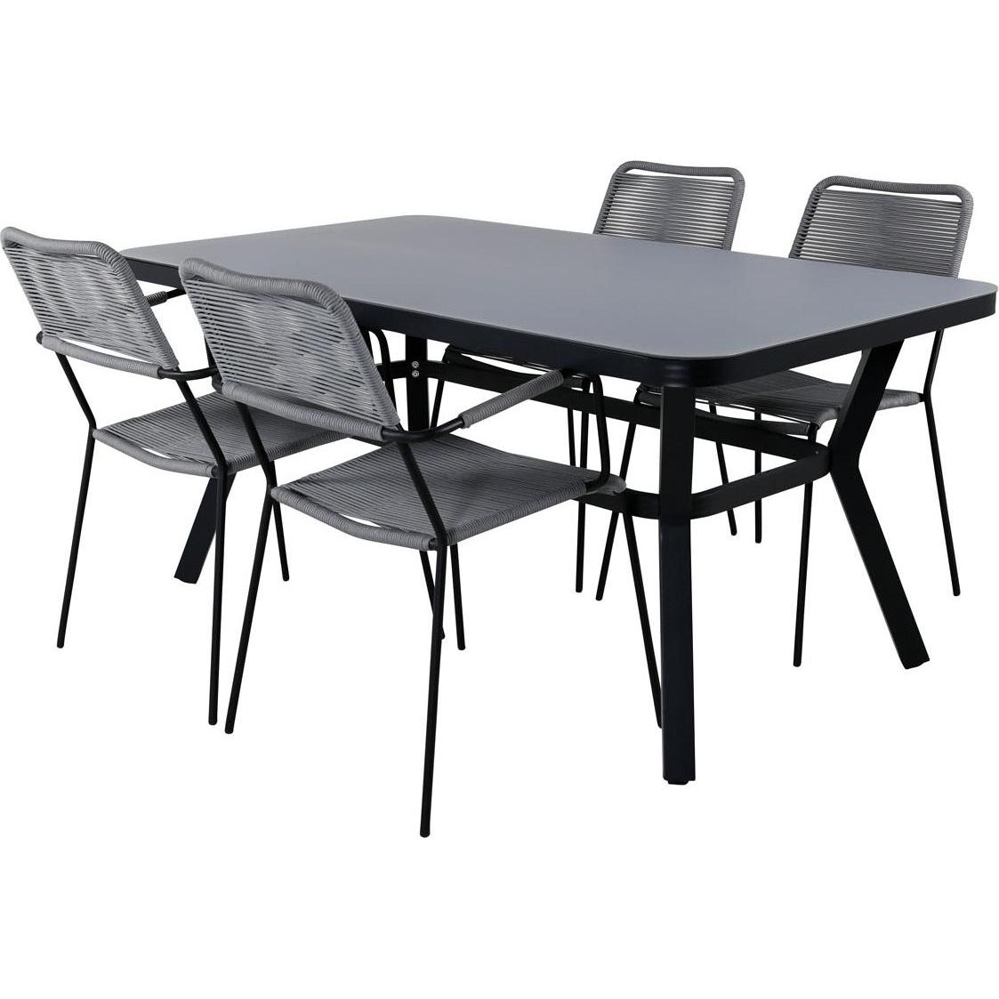 Thumbnail - Ebuy24, Gartentisch + Balkontisch, Gartenmöbel-Set Virya (90 cm)