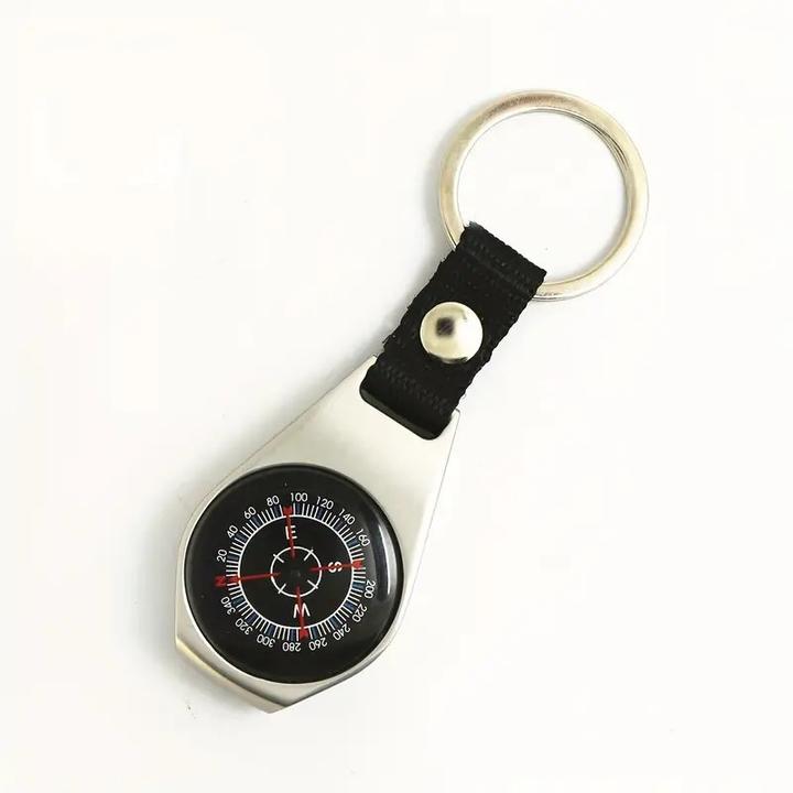 Actual product image Swissdetector Professional Survival Compass - Zinc Alloy Key Chain