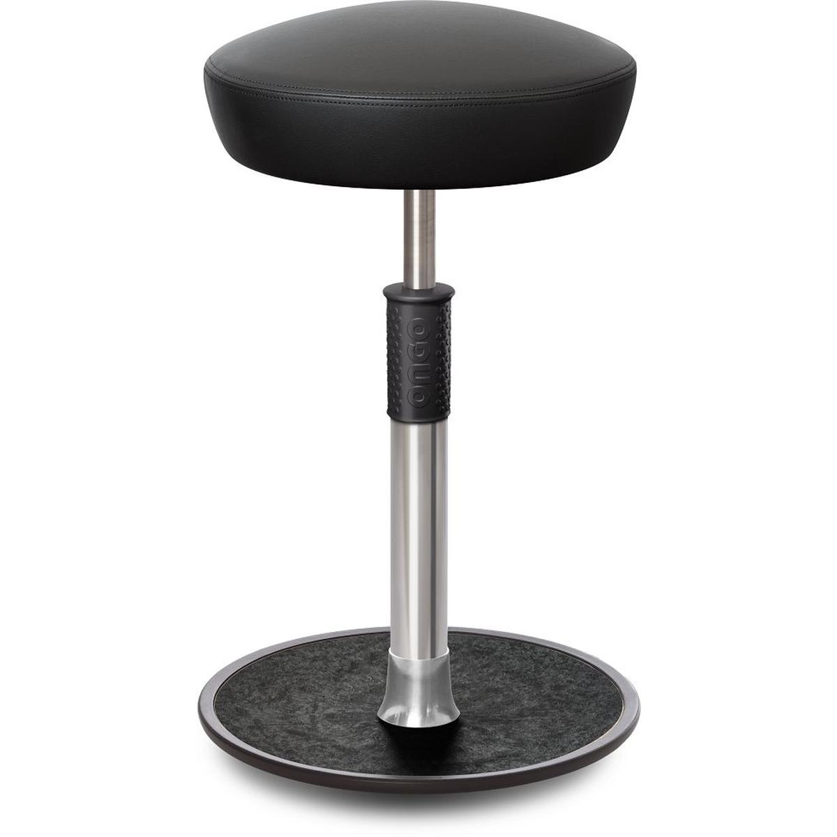 Ongo, Bürostuhl, Sitz- Stehhocker Free Tall Hutsitz skai Kunstleder schwarz chrom /schwarz