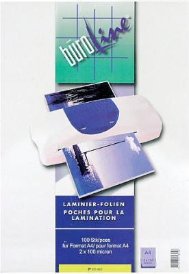 Actual product image BüroLine Laminating foils (A4, 100 pcs., 125 µm)