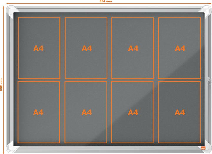 Image du produit Nobo Vitrine d'affichage Premium Plus intérieur feutre
