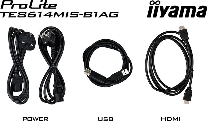 Actual product image iiyama ProLite TE8614MIS-B1AG (3840 x 2160 Pixels, 85.60")