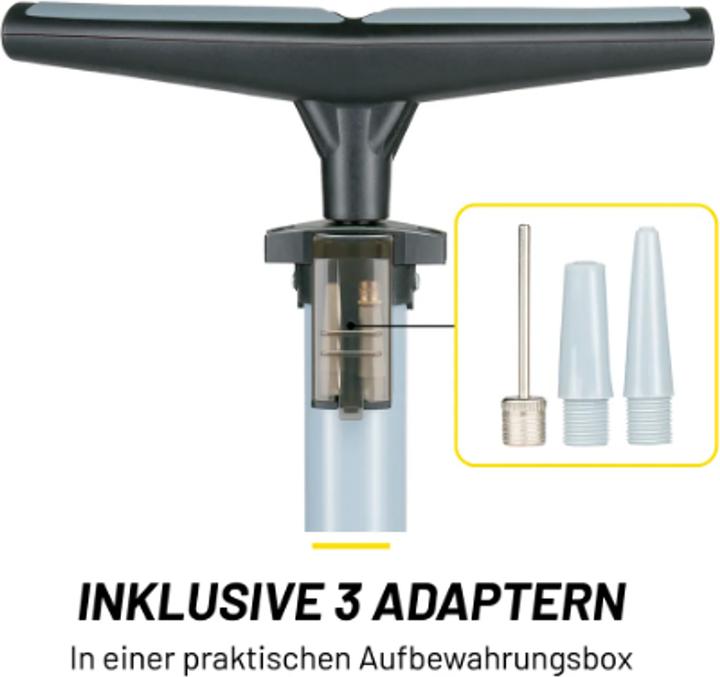 Actual product image Dunlop Bicycle floor pump black/grey