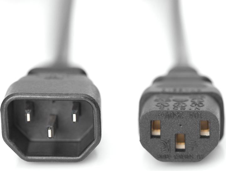 Produktbild Digitus Netzkabelverlängerung,1,8m (1.80 m, C14, C13)
