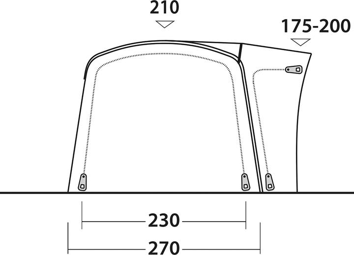 Image du produit Outwell Wolfburg 380 Air (Auvent, 23.50 kg)