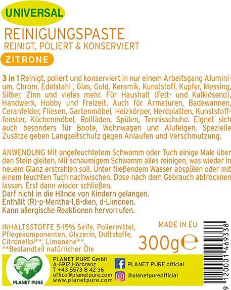 Produktbild Planet Pure Universal Reinigungs Paste Frische Zitrone