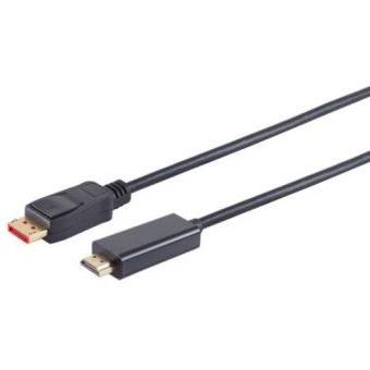 Brackton Cable Kabelis DisplayPort v1.4 - HDMI v2.0 4K 60Hz 3m, Cavo video