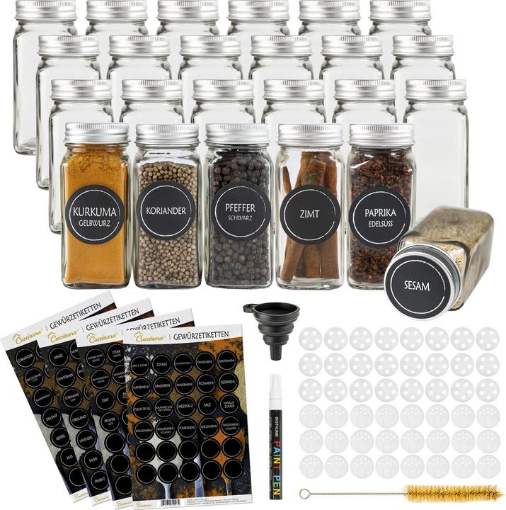 Actual product image Cuccinara Gewürzgläser-Set (0.12 l)