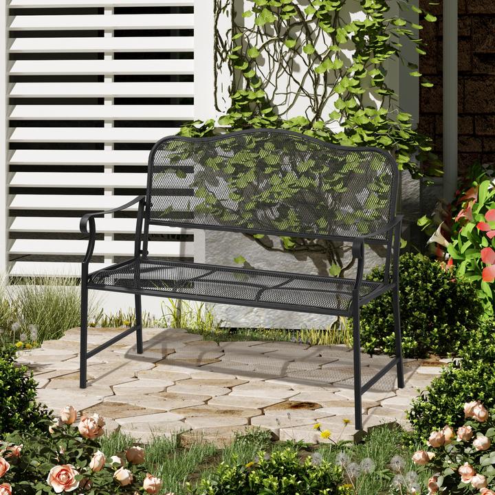 Produktbild Outsunny Gartenbank mit Rückenlehne