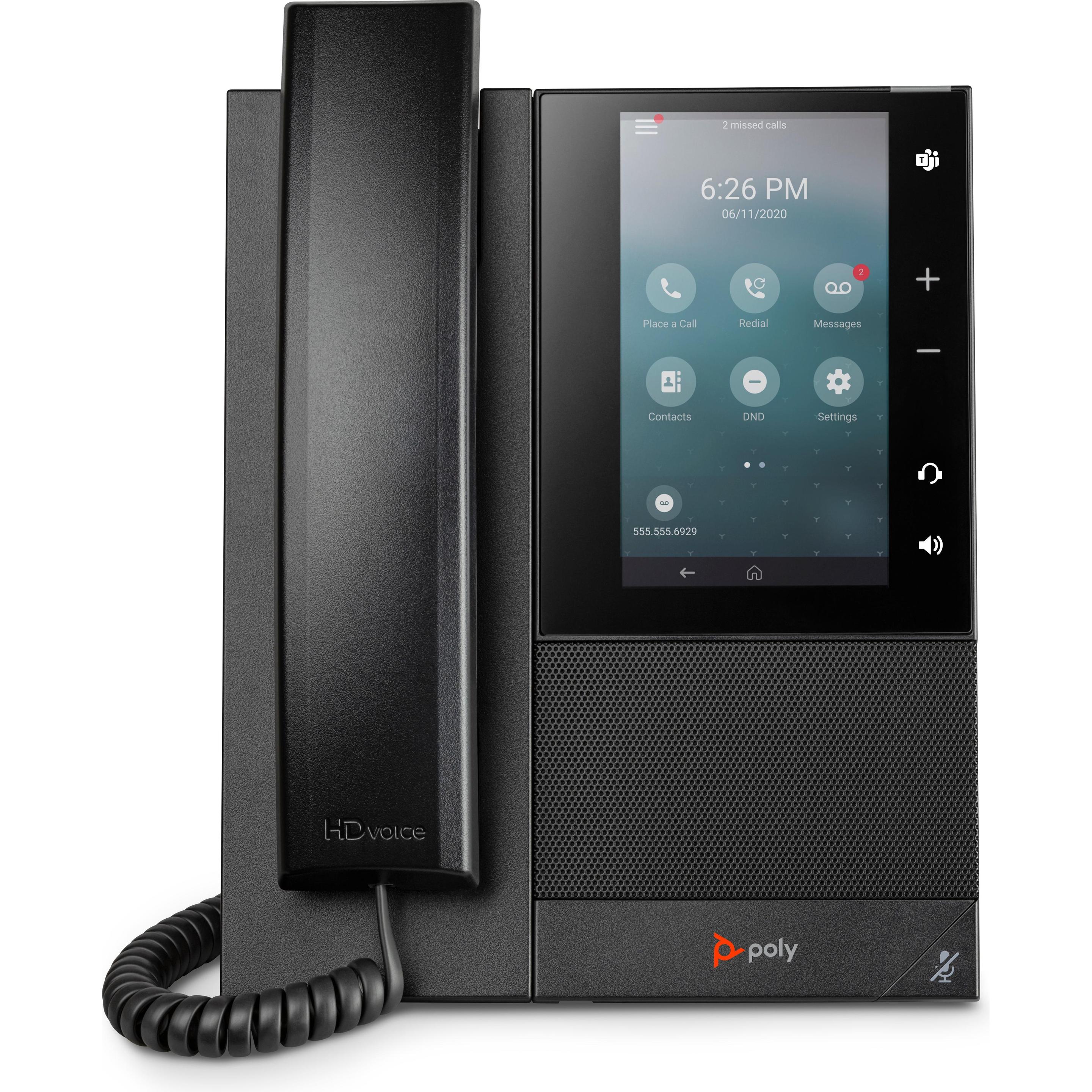 HP Poly CCX 500 BMP SIP PoE-e, Telefon, Schwarz