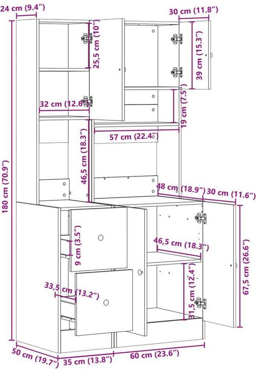 Immagine prodotto vidaXL Küchenschrank
