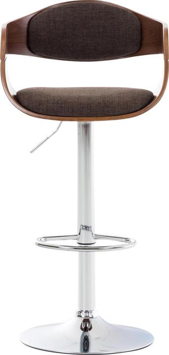 Actual product image CLP Barstool Kingston Fabric, walnut/brown