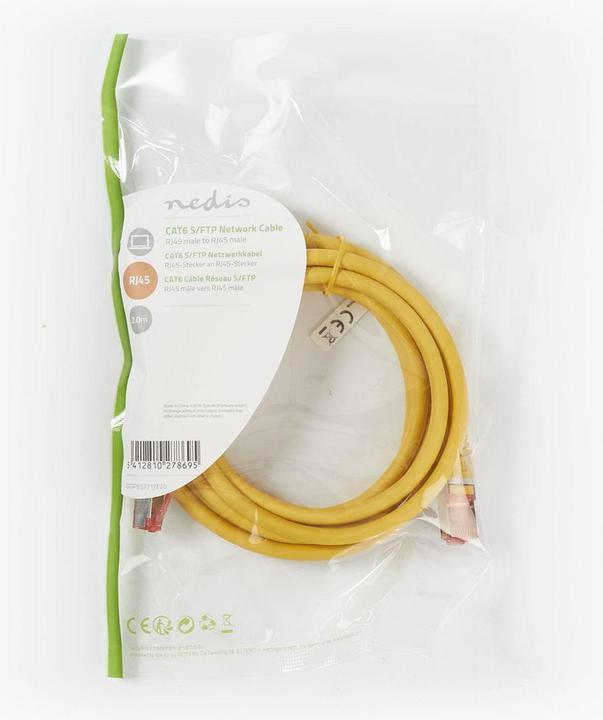 Actual product image Nedis Network cable CAT6 S/FTP RJ4 5 plug - RJ45 plug 2 (S/FTP, CAT6, 2 m)
