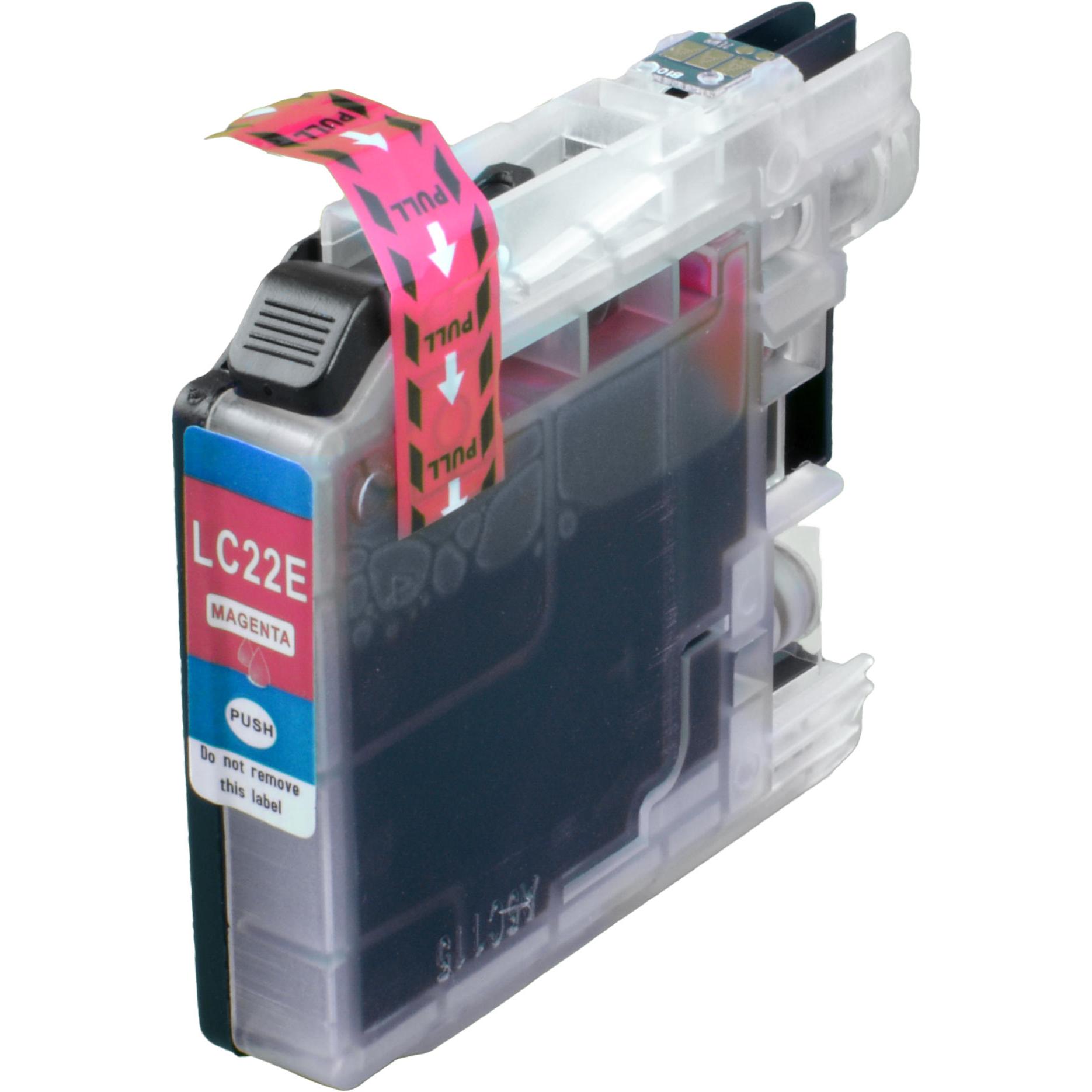 Ampertec, Druckerpatrone, Tinte kompatibel mit Brother LC-22U M magenta (M)