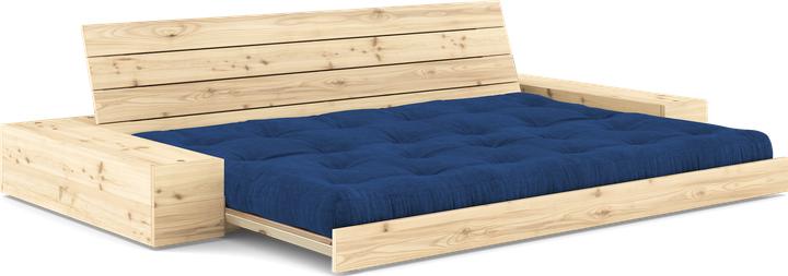 101 Clear Lacquered Pine / 517 Royal Blue