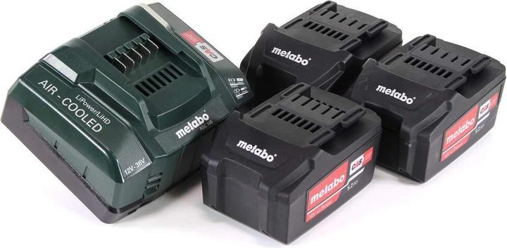 Produktbild Metabo 18V Ersatzakku 3 x 5.2 Ah + Ladegerät Basic-Set (18 V)