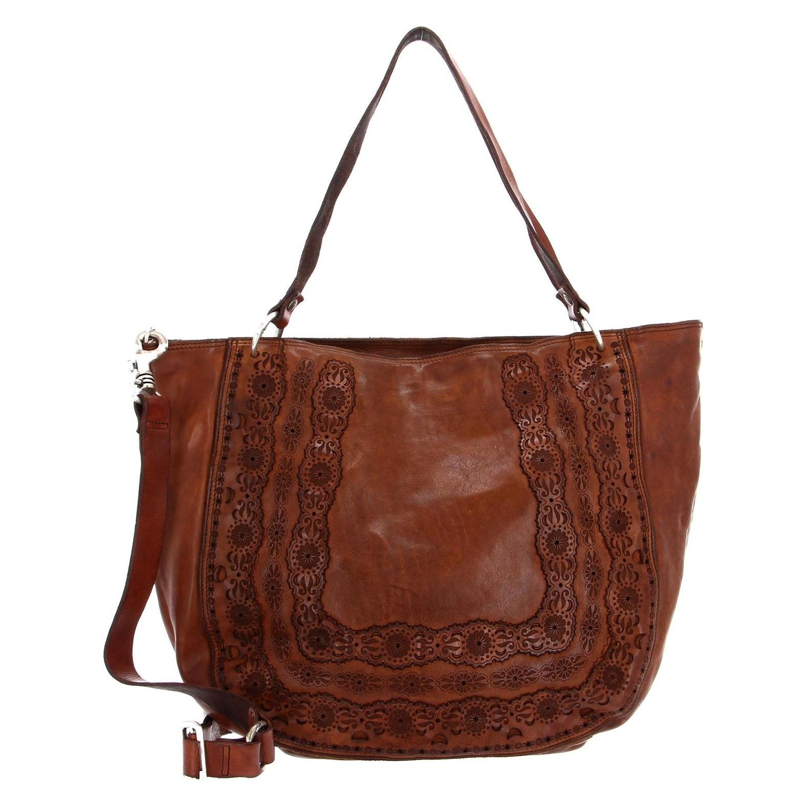 Campomaggi, Damen, Handtasche, Shoulder Bag, Braun
