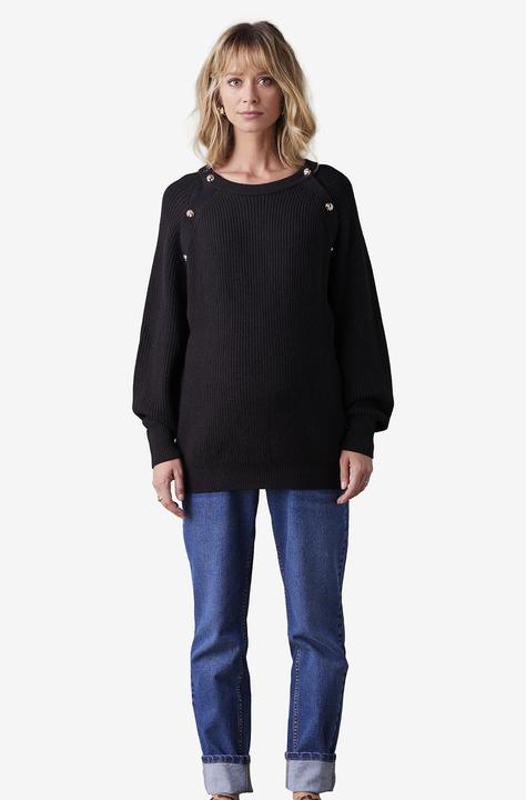 Produktbild Envie de Fraise Feinstrick-Pullover mit Knöpfen für Schwangerschaft und Stillzeit