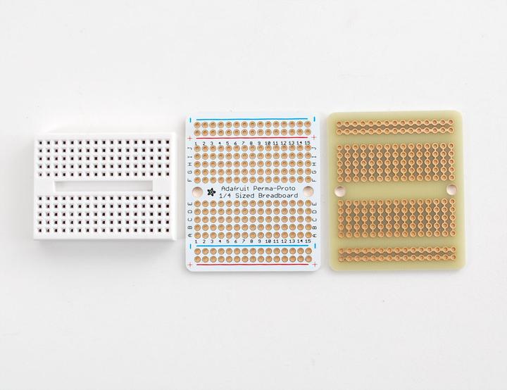 Actual product image Adafruit Perma-Proto Quarter-sized Breadboard PCB (Breadboard)